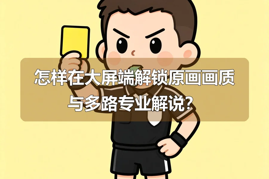 怎样在大屏端解锁原画画质与多路专业解说？